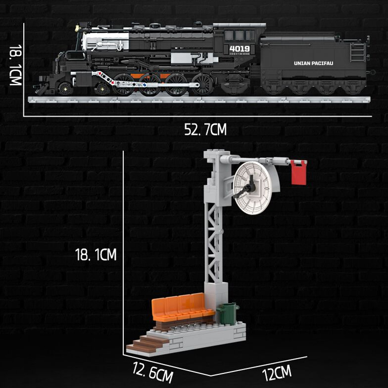 DK 80014 Big Boy Simulation Train Model Trains City