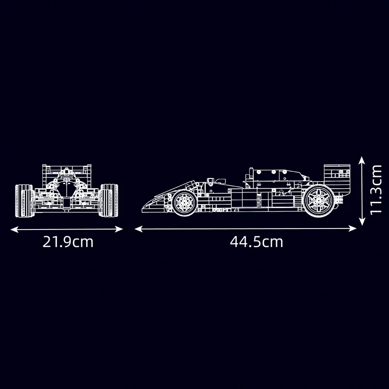 MouldKing 10132 MP414 Formula Racing Car Technic