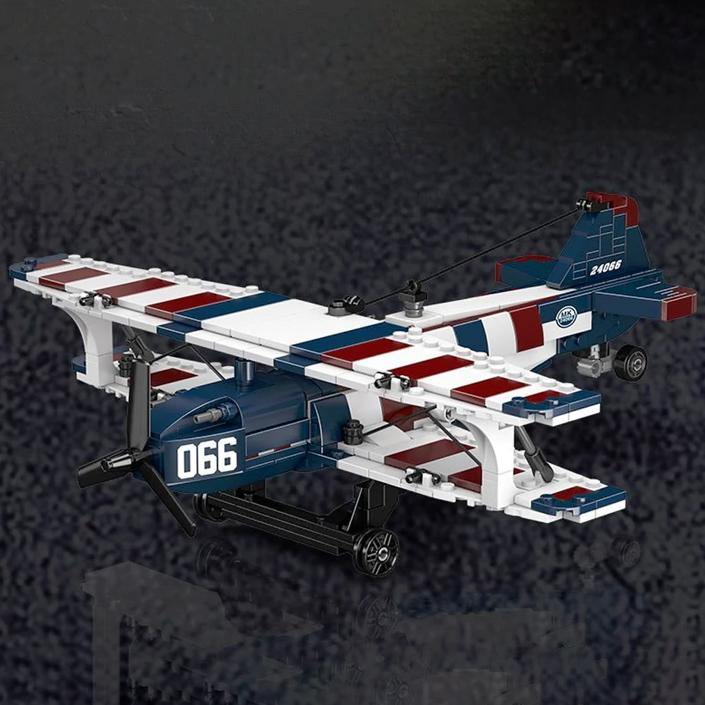 MouldKing 24066 Racing Biplane American Style Technic