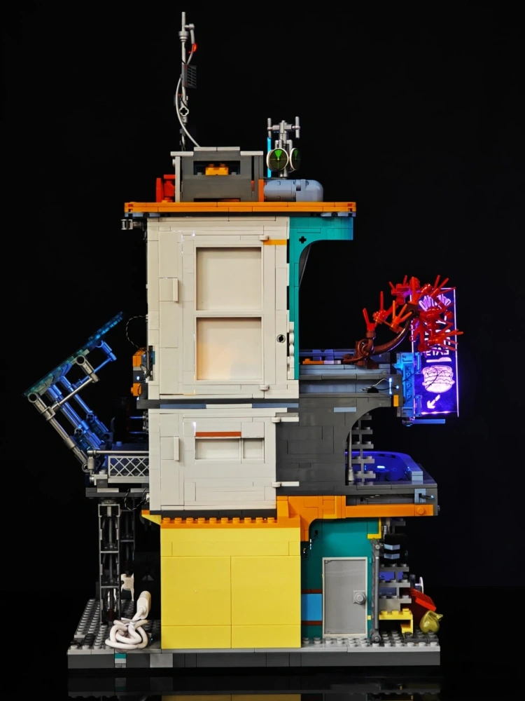 FunWhole F9042 Cyberpunk Neon City: Neon Oasis Modular Buildings