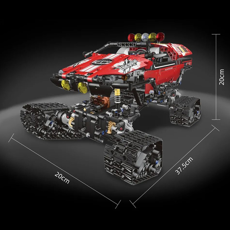 Mould King 18010 MOC Technical Explorer Polar Region Building Blocks APP Remote Control Car with Motor 1381pcs bricks Ship from China