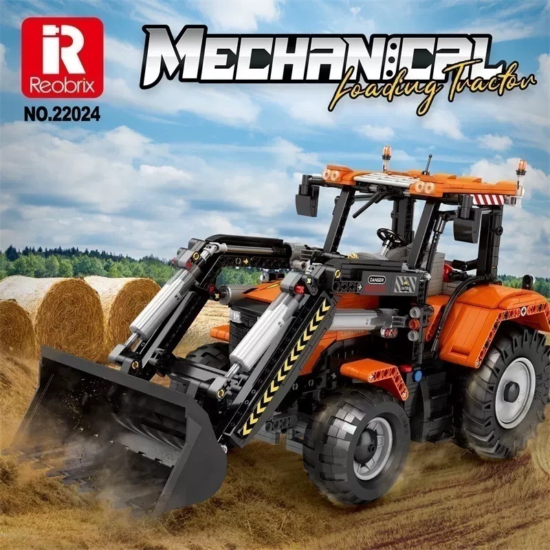 [With Motor] Reobrix 22024 Loading Tractor Technic