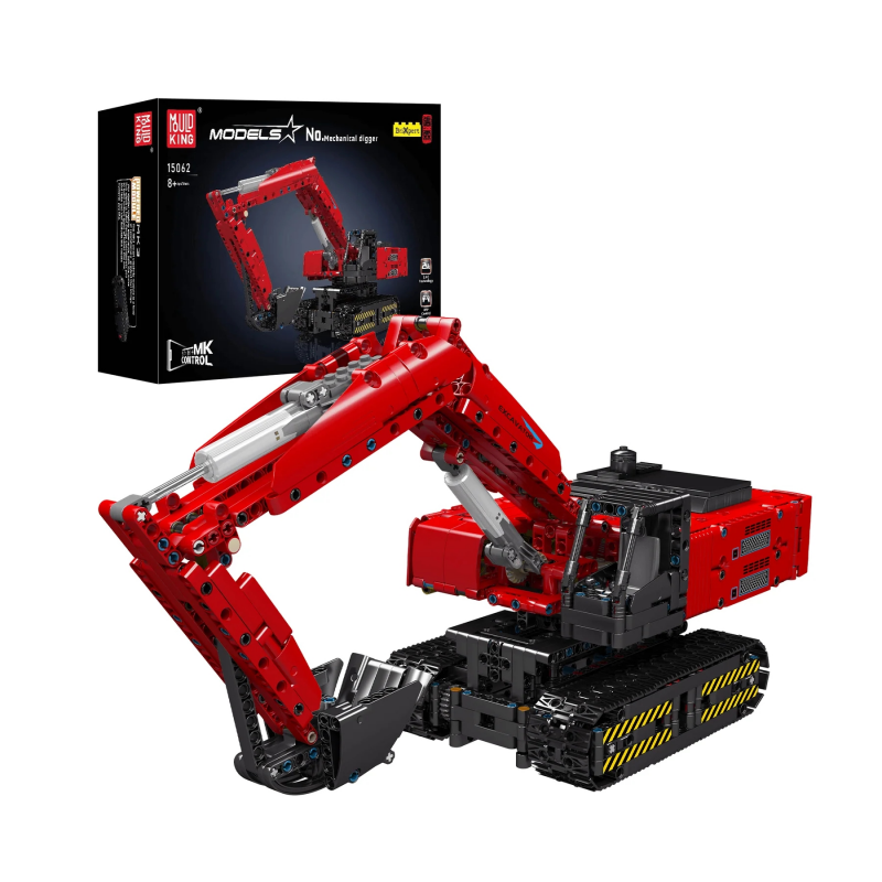 [With Motor] Mould King 15062  Mechanical Digger Technic