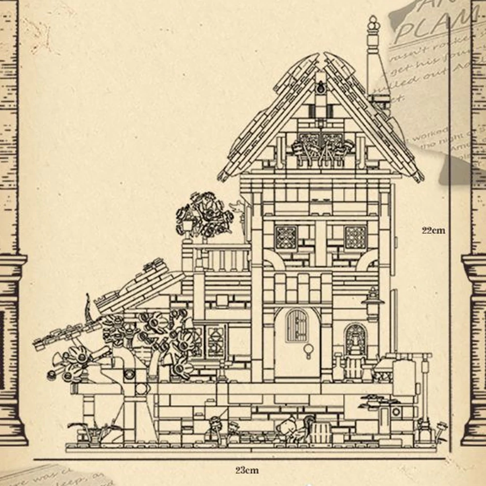 [Mini Micro Bricks] ZHEGAO Medieval Architecture Modular Buildings