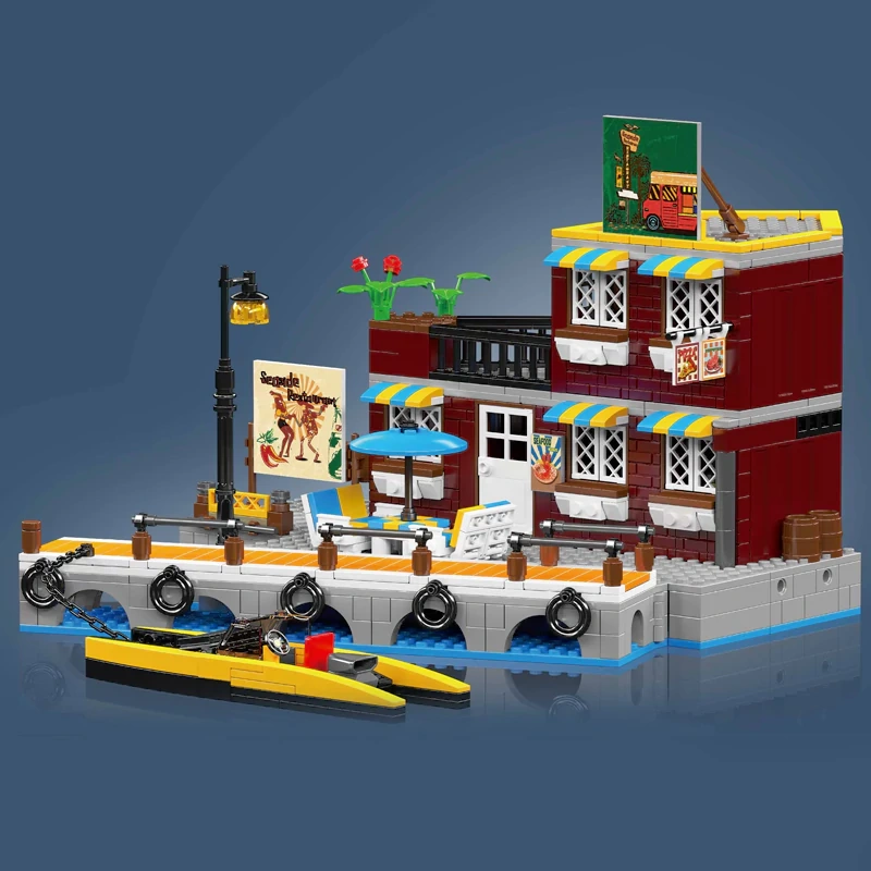 MouldKing 10143 Seaside Restaurant Modular Buildings