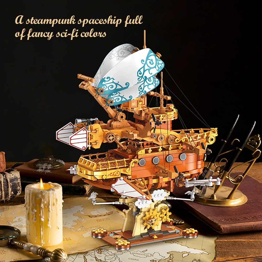 JIESTAR JJ9176 Steam Fantasy Spaceship Technic
