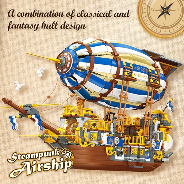 Jiestar JJ9126 Steampunk Airship Technic