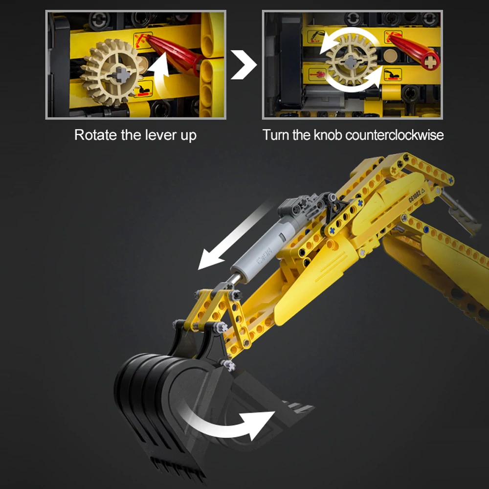 CaDA C61082 Remote Control Excavator Technic