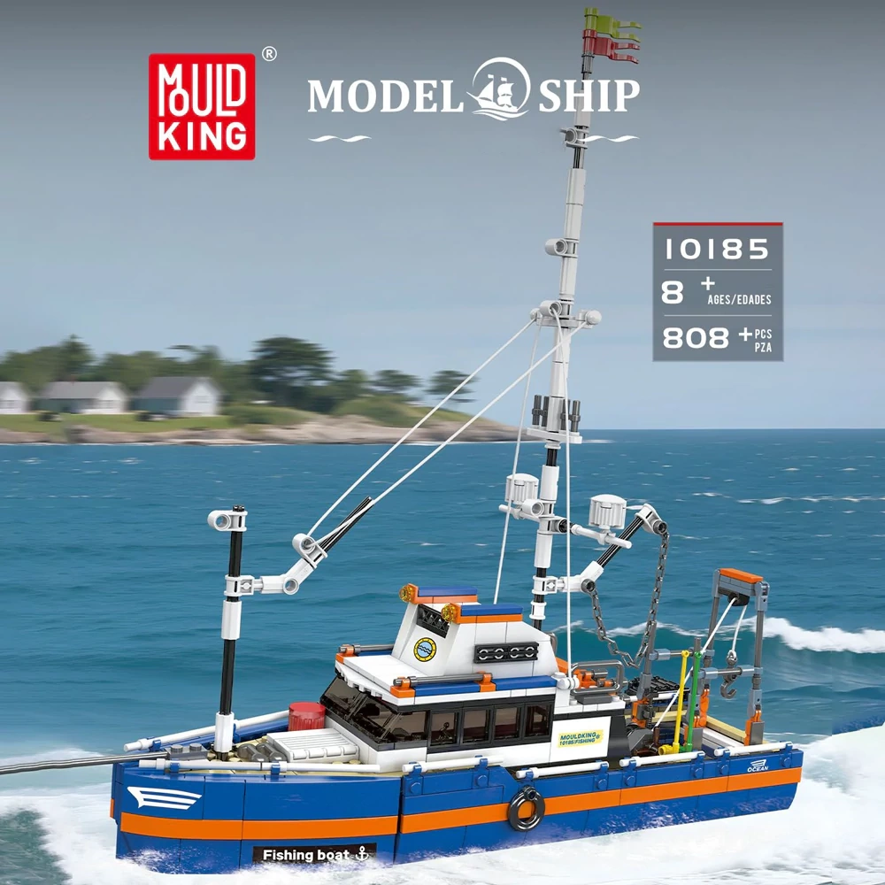 MouldKing 10185 Fiching Boat Technic
