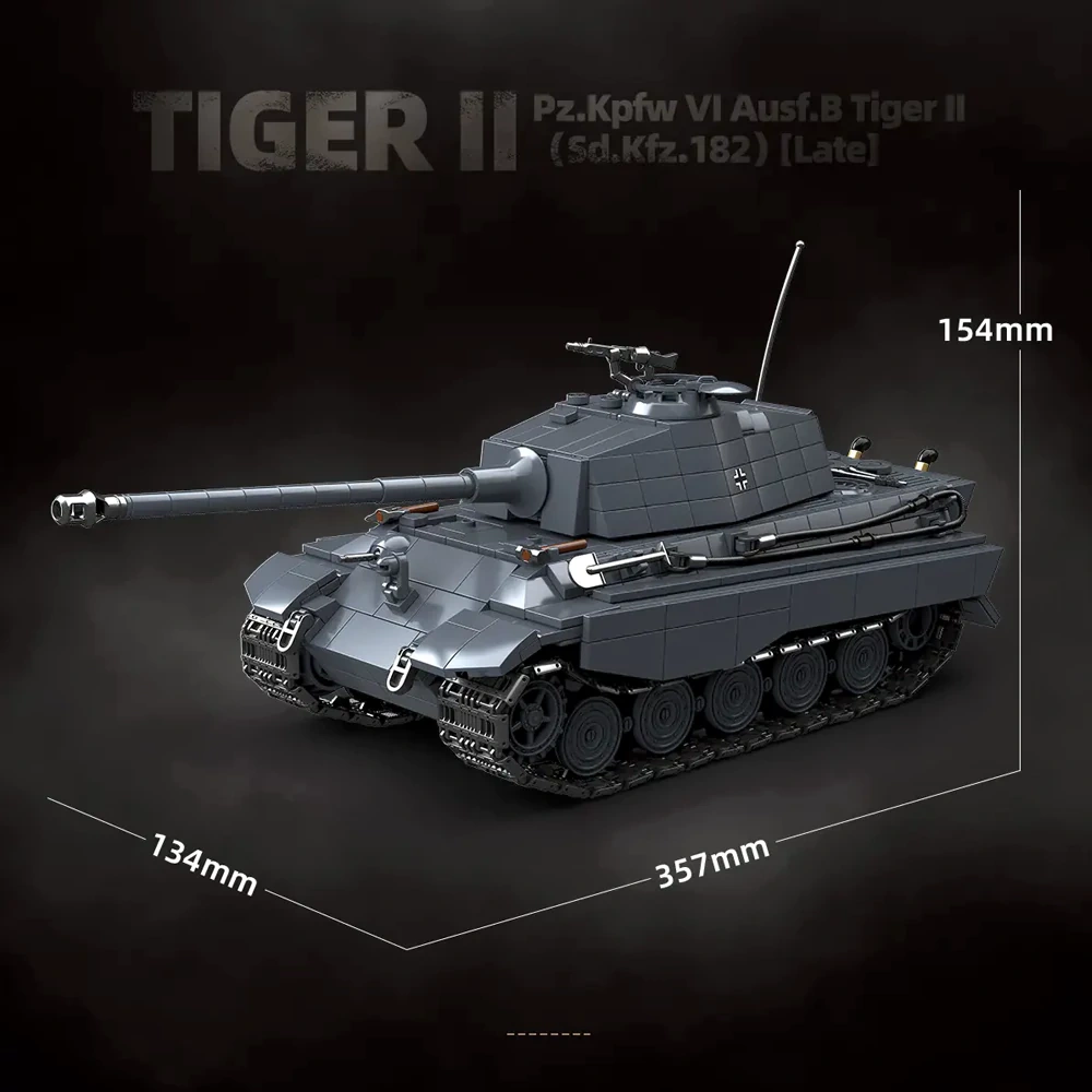 QUANGUAN 100301 Tiger II(SD.KFZ.182) Late Heavy Tank Military