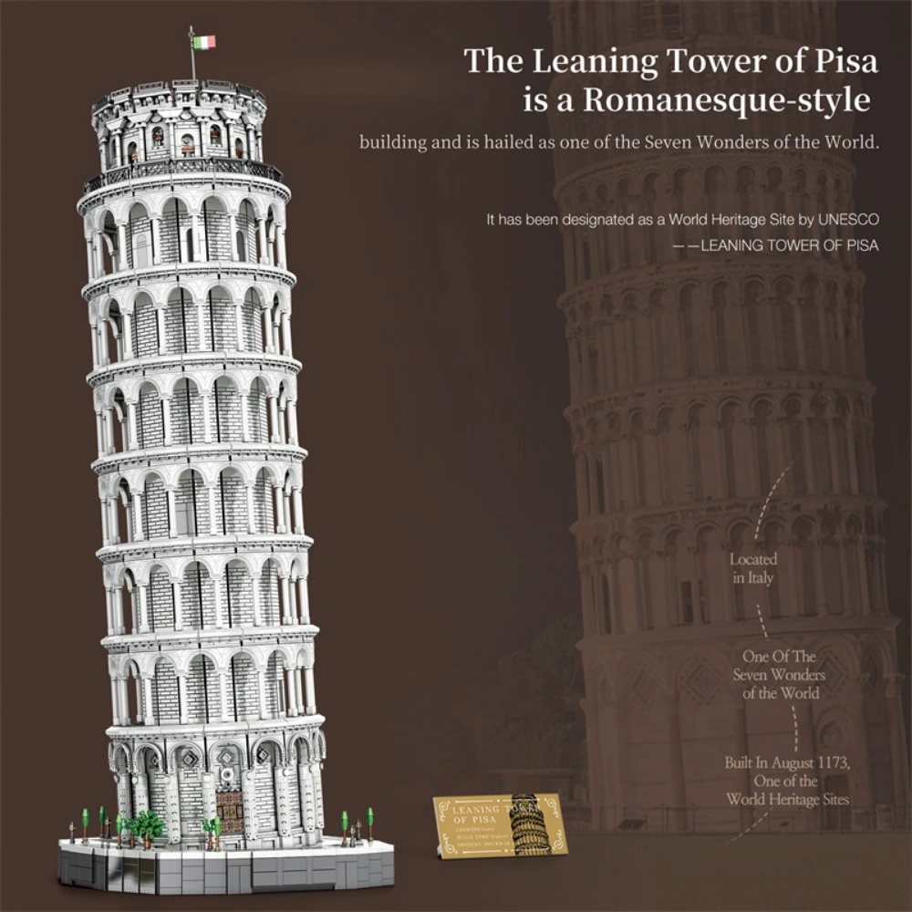 Reobrix 66025 LEANING TOWER OF PISA Modular Buildings