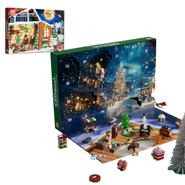 MouldKing Christmas Advent Calendar Blind Box Poke Box Christmas US Warehouse Express