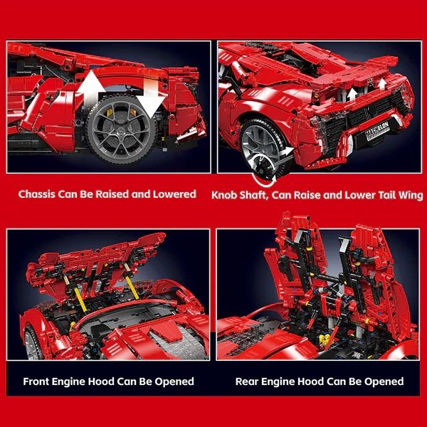 [With Motor] MouldKing 13190 Lykan Hypersport Technic