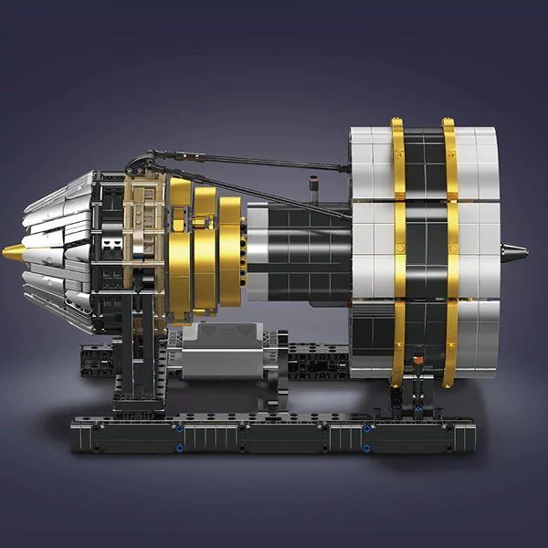[With Motor] MouldKing 10141 Aircraft Engine Technic