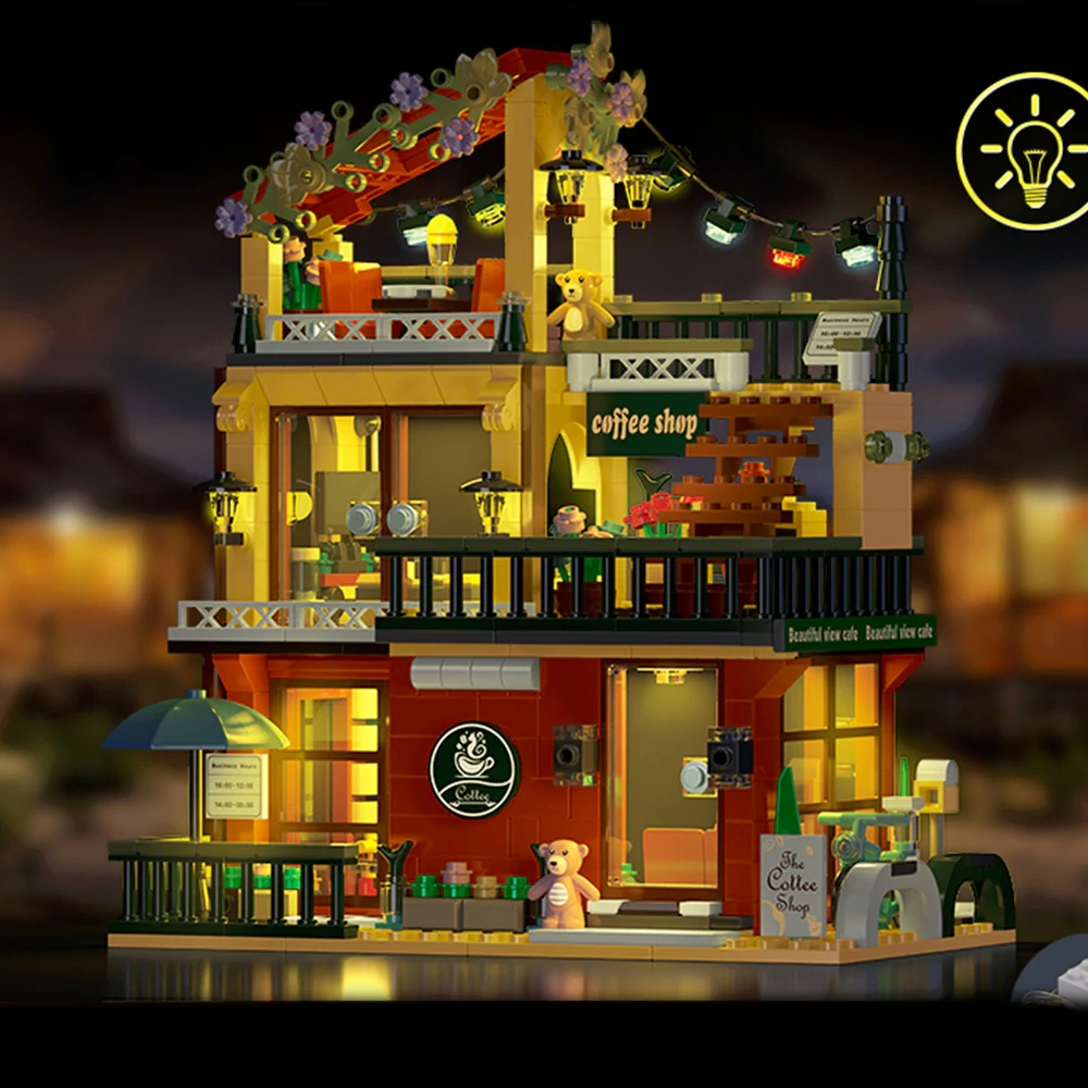 XMORK 20204 Coffee Shop 3IN1 Modular Buildings