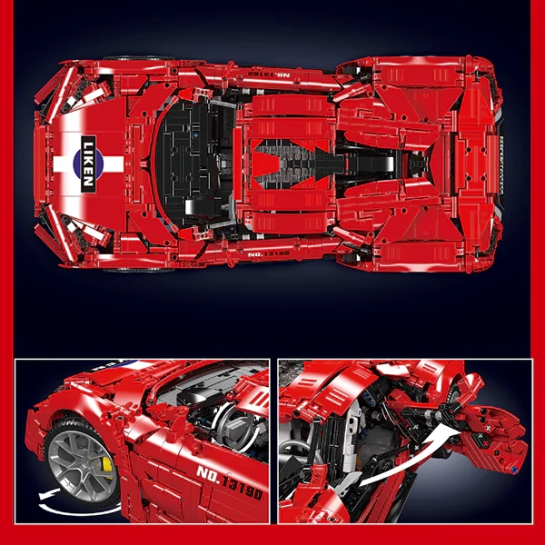 [With Motor] MouldKing 13190 Lykan Hypersport Technic