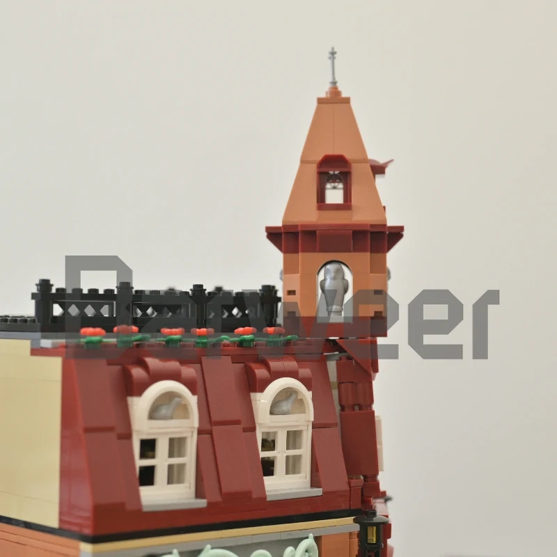 [Mini Micro Bricks] JiQing JQ10001 Corner Coffee Shop Modular Buildings