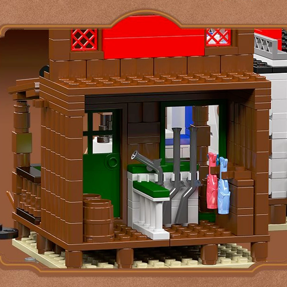 MouldKing 24062 Wild West-Bonk Heist Modular Buildings