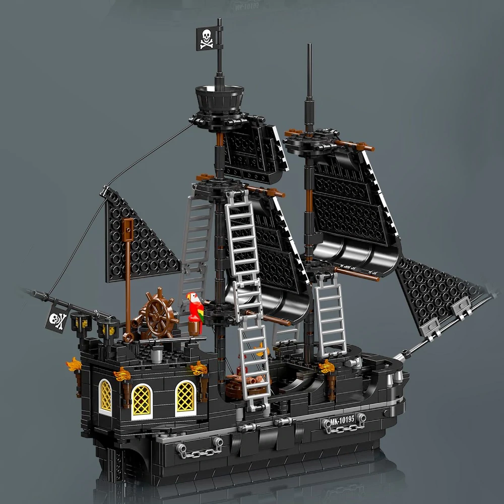 MouldKing 10195 BLACK PEARL PIRATE SHIP Pirates