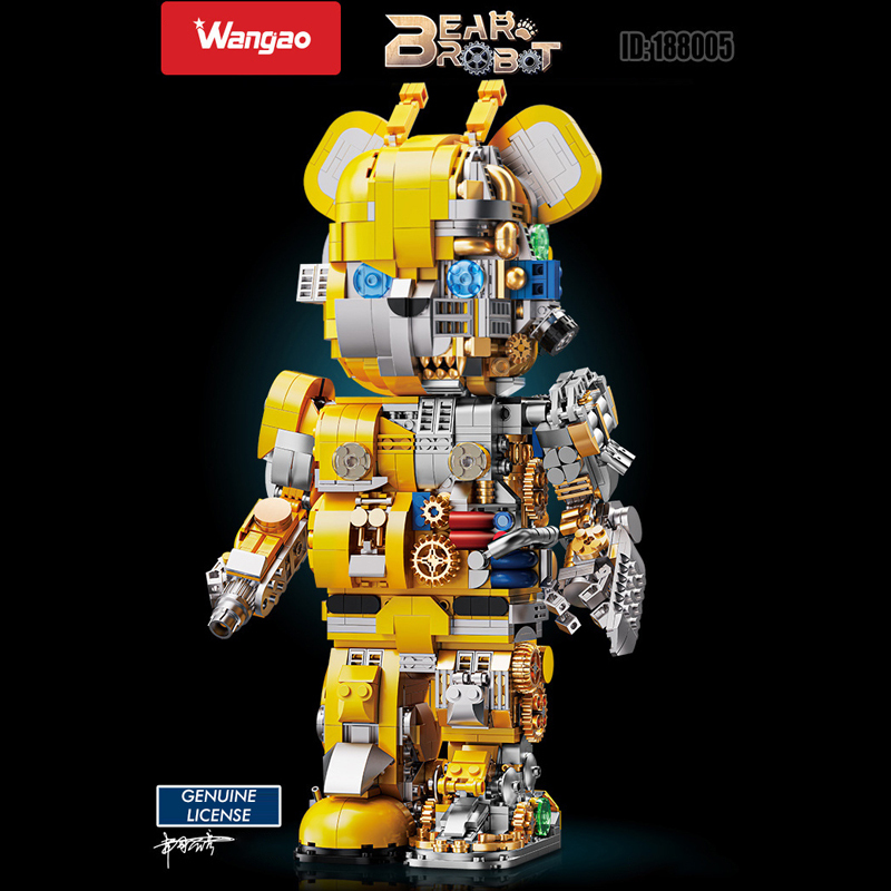 Wangao Violent Bear Series Idea Bear Robot Buildings Blocks Bricks Toys Model Set From China