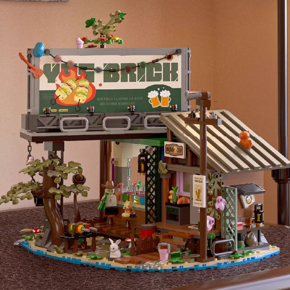 [Mini Micro Bricks] BrickYes 6032 Pier Bar Modular Buildings