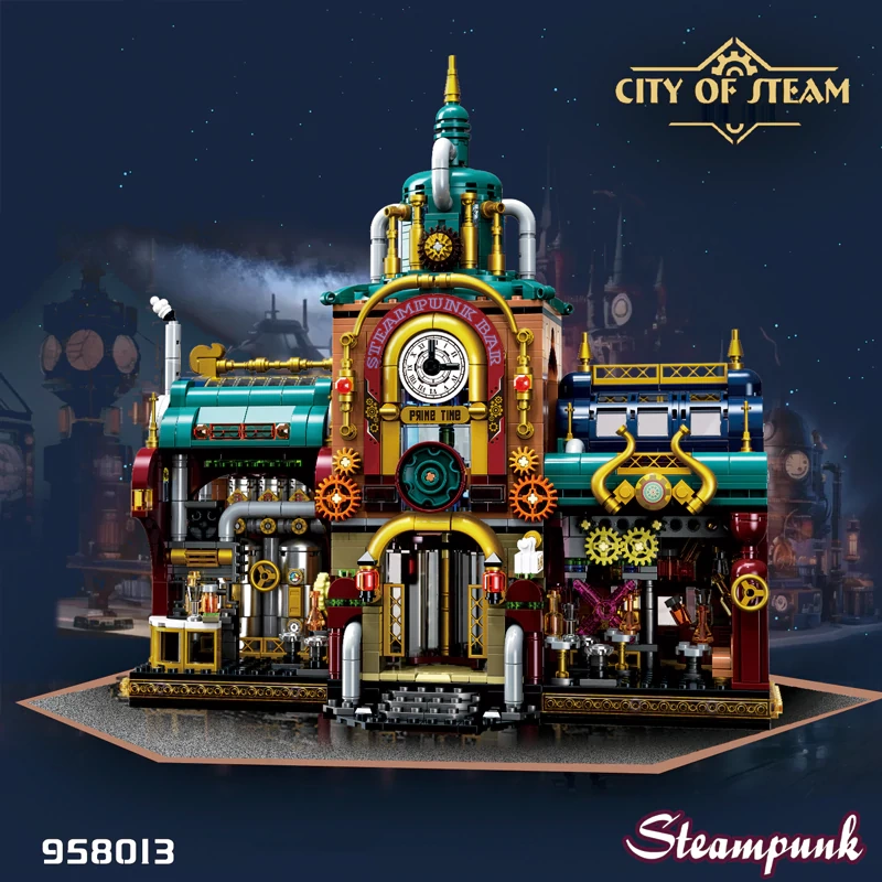 ZHEGAO 958013 Steampunk Bar Modular Buildings