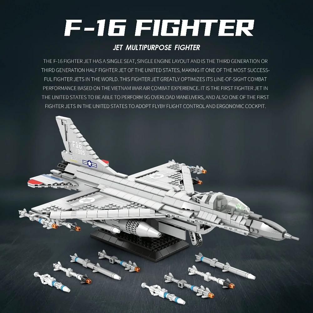 Reobrix 33027 F-16 Fighting Falcon Military