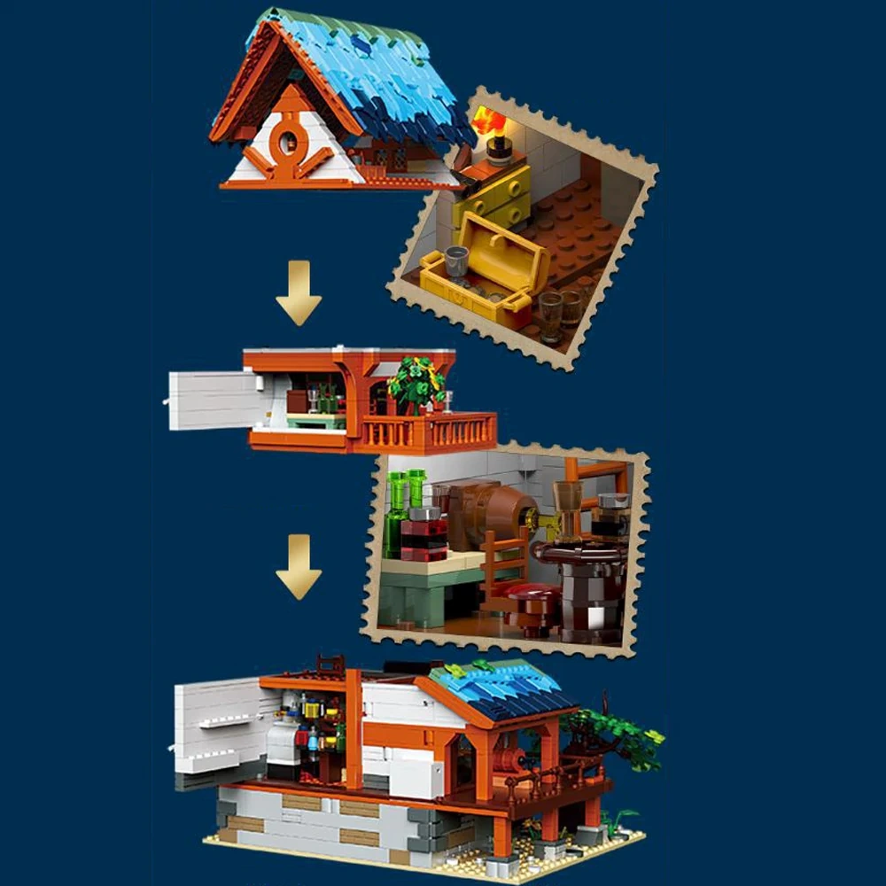 [Mini Micro Bricks] ZHEGAO Medieval Architecture Modular Buildings