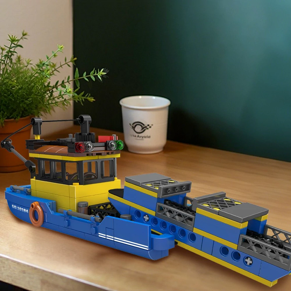 MouldKing 10184 Trash Collection Boat Technic