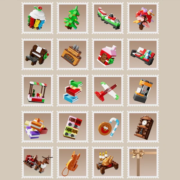 [Pre-sale] [With Original Box] MouldKing Christmas Advent Calendar Blind Box Poke Box Christmas