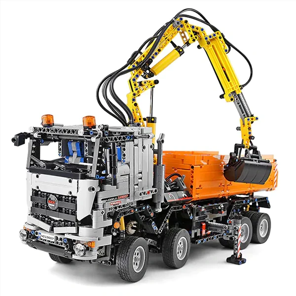[With Motor] MouldKing 19007S Pneumatic Truck Technic