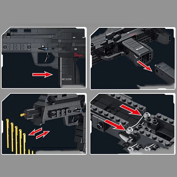 Panlos 670021 MP7 Submachine Gun Military