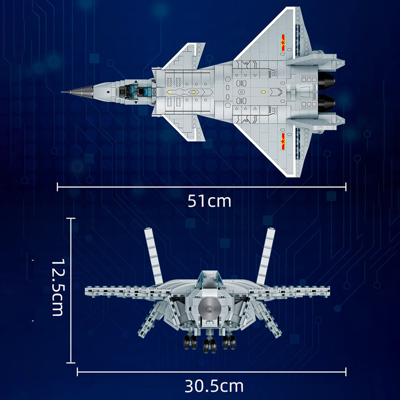 Forange FC4109 Military J-20 FIGHTER Building Blocks 1240±pcs Bricks from China.
