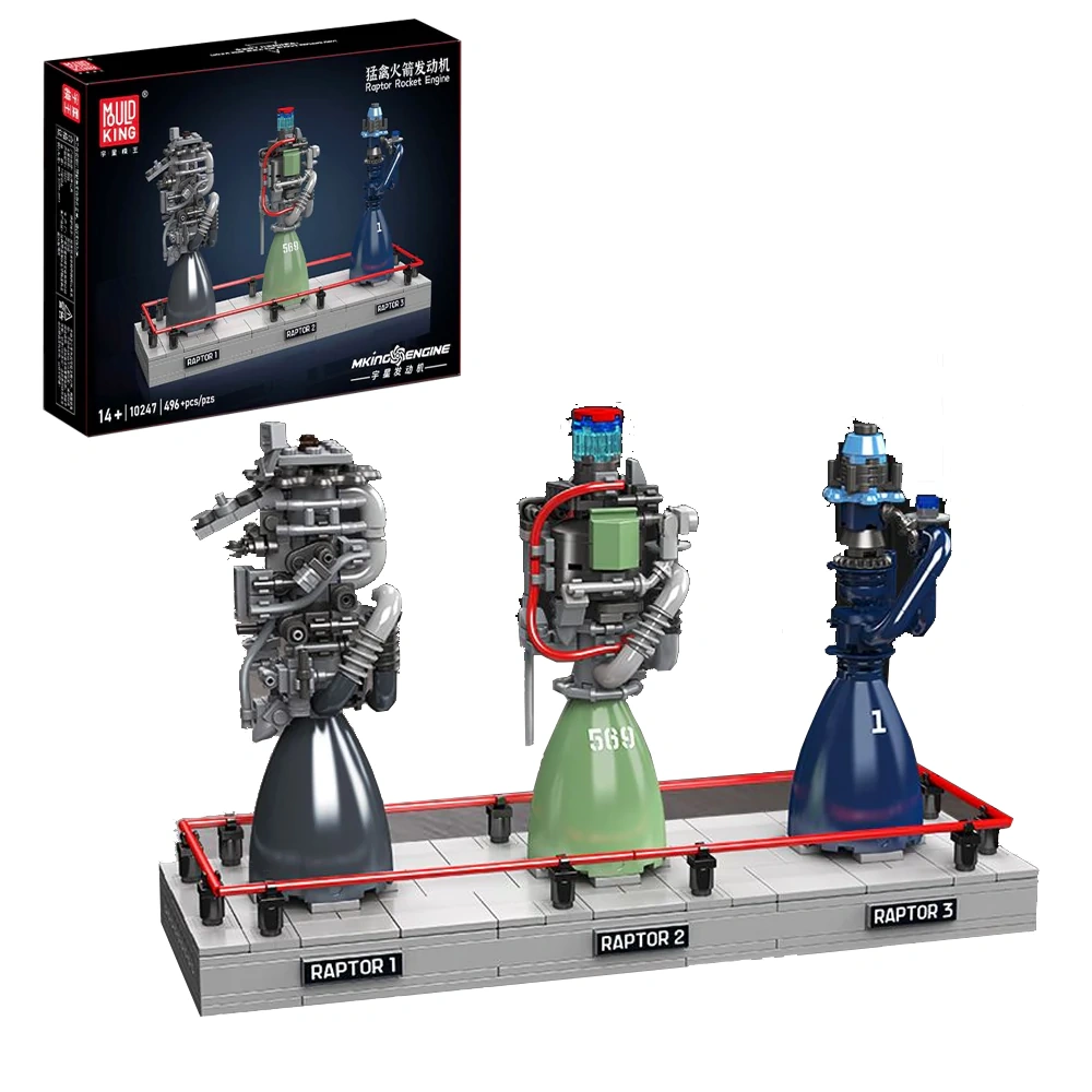 MouldKing 10247 Raptor Rocket Engine Technic