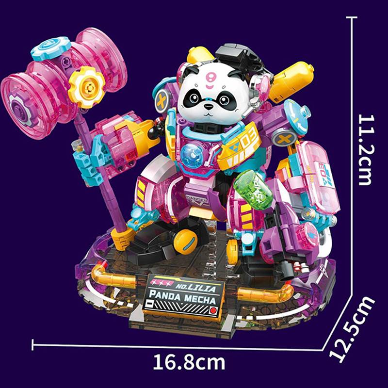 [Mini Micro Bricks] ZHEGAO 662011-662012 Panda Mecha Creator Expert
