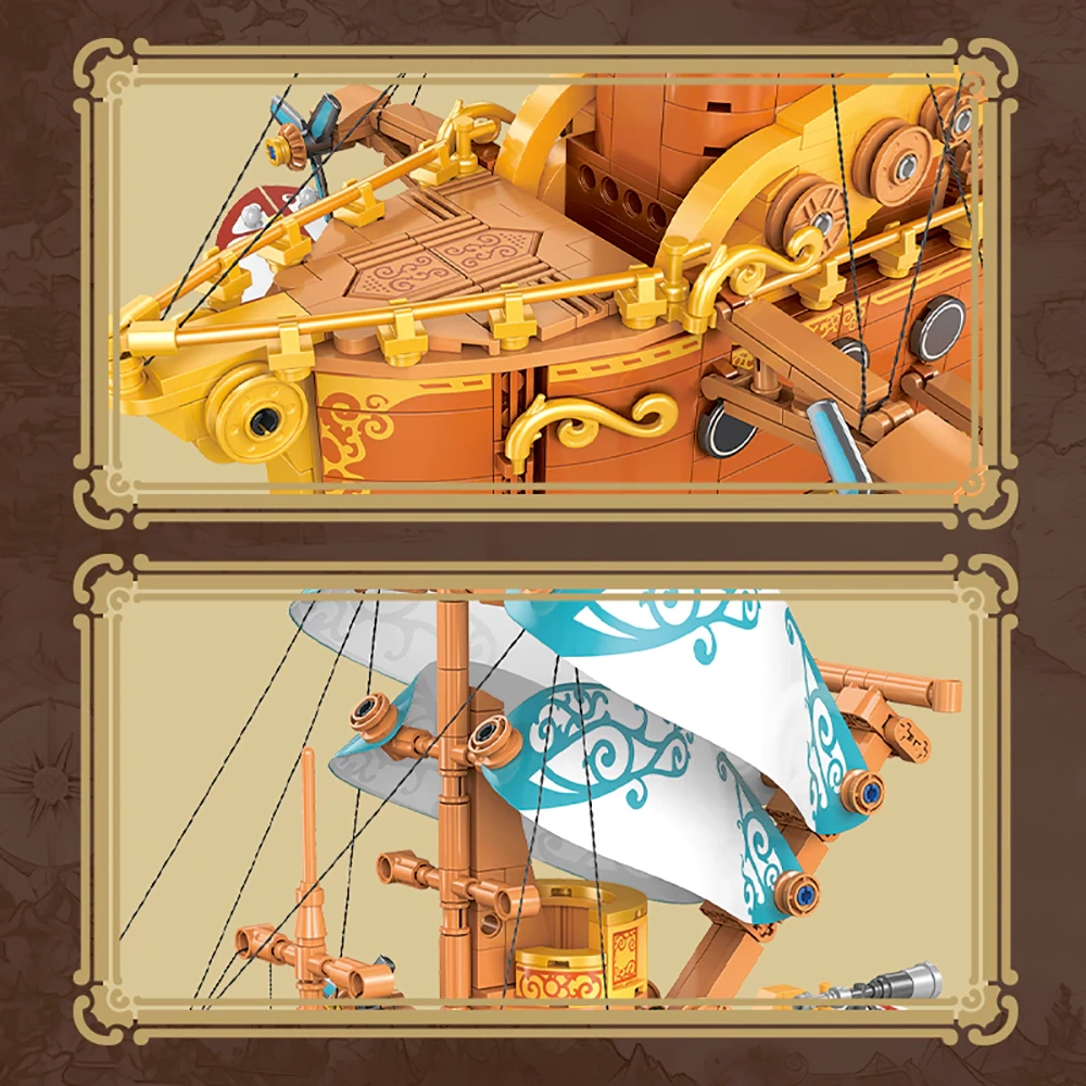 JIESTAR JJ9176 Steam Fantasy Spaceship Technic