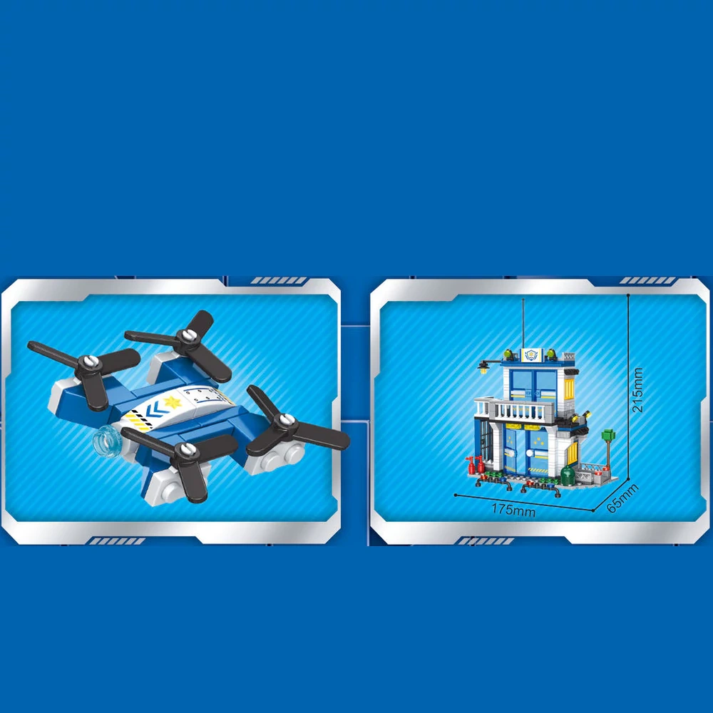 GAOMISI City Series Police Station Fire Station Modular Buildings