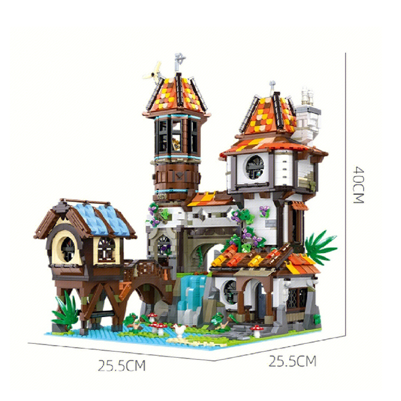 JIESTAR 89149 Creator Expert The Riverside Scholars Modular Buildings Blocks 2488pcs Bricks Toys From China Delivery.