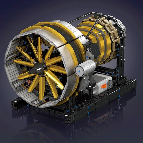 [With Motor] MouldKing 10141 Aircraft Engine Technic
