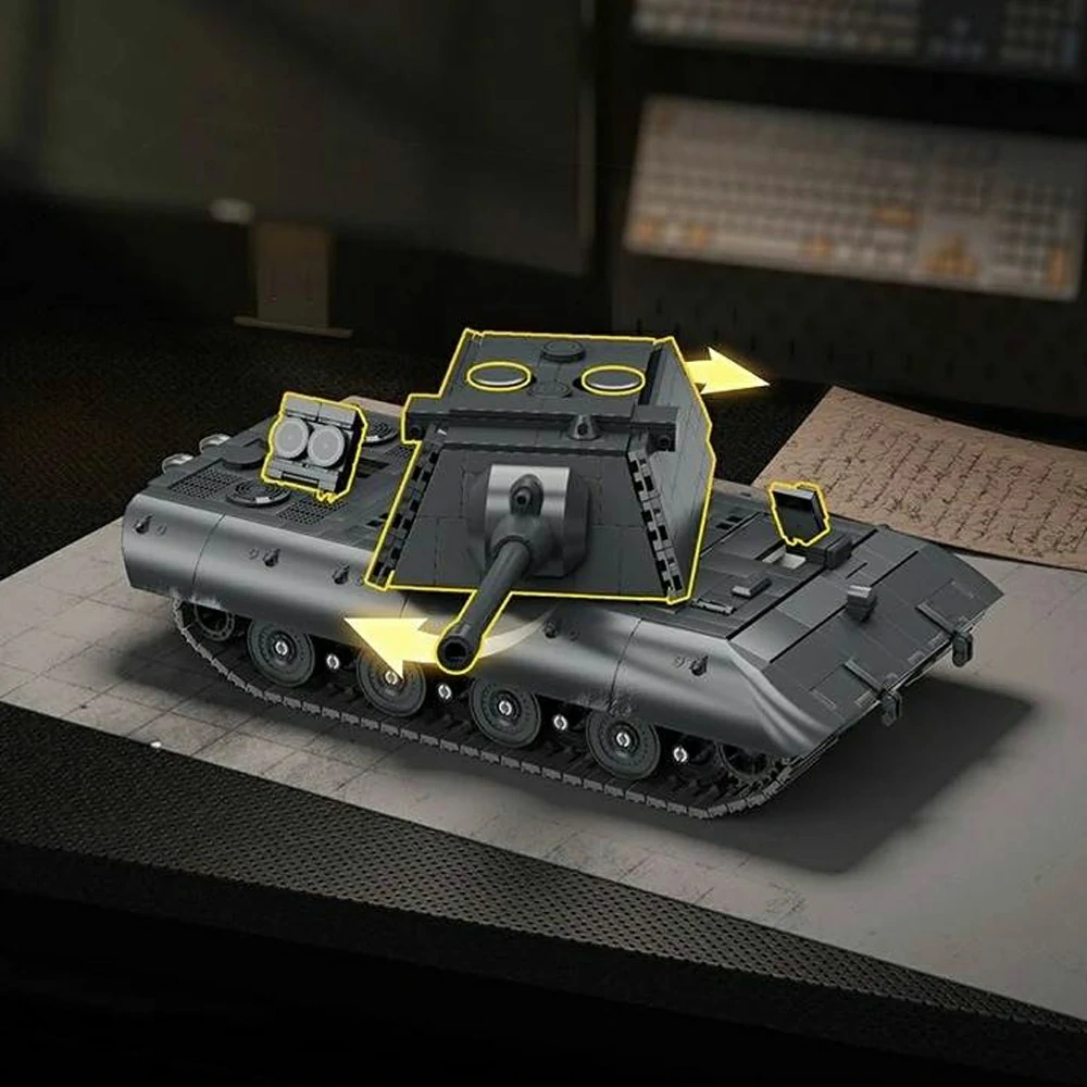 12GO 97019 E-100 Heavy Tank 1:28 Military