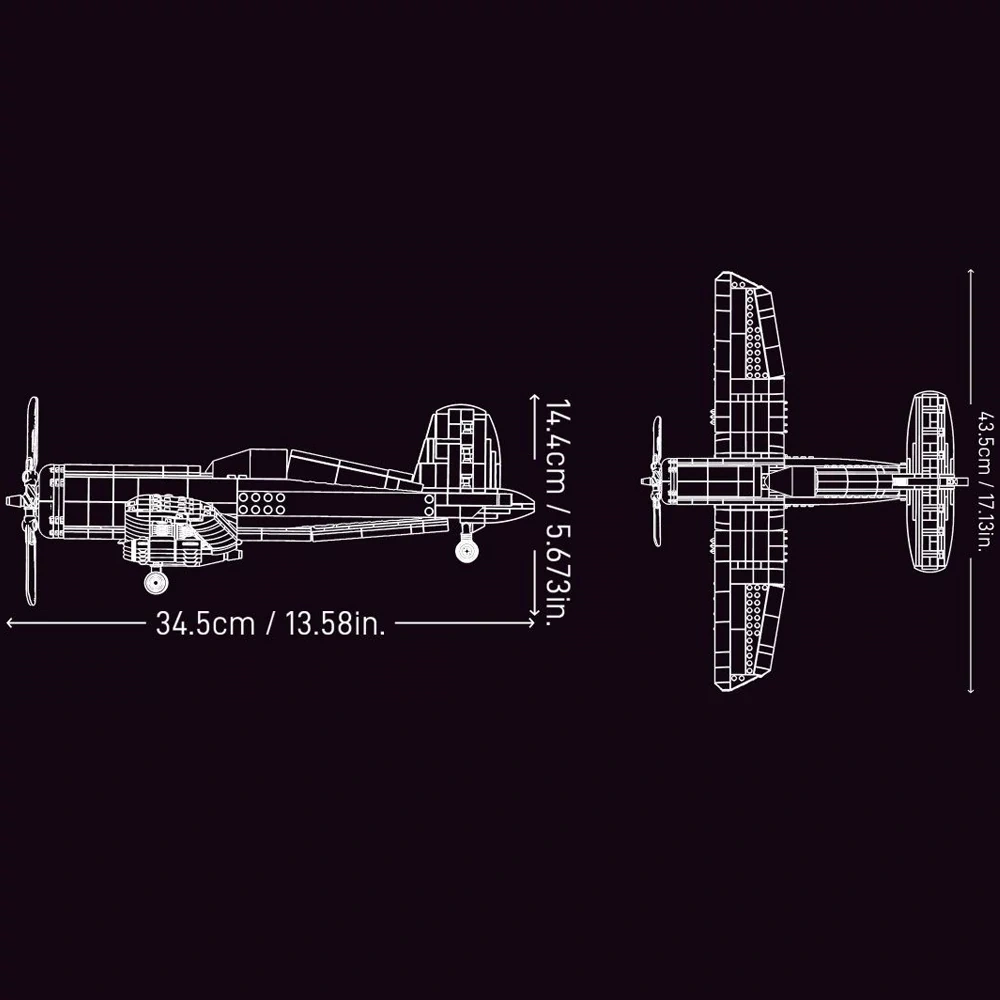 JIESTAR JJ9216 F4U Corsair Fighter Military