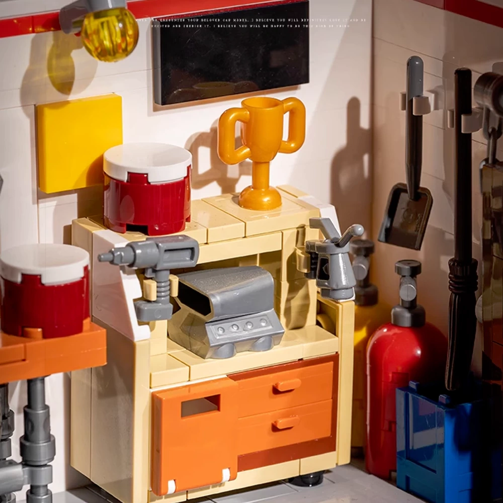 Custom X5007 AMERICAN STYLE REPAIR STATION Creator Expert