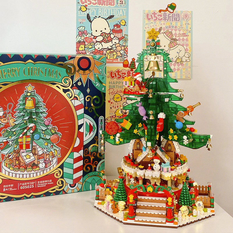 SEMBO 605025 Creator Christmas Music Fairyland Building Blocks 2963pcs Bricks Toys From China Delivery.