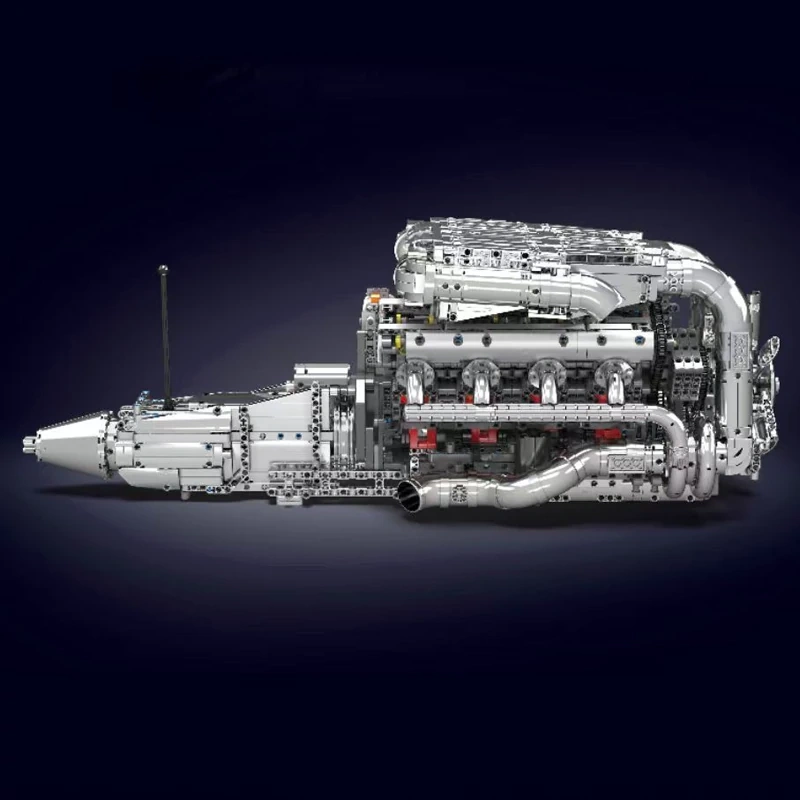 MouldKing 10168 V8 TMIN-TURBO ENGINE Technic