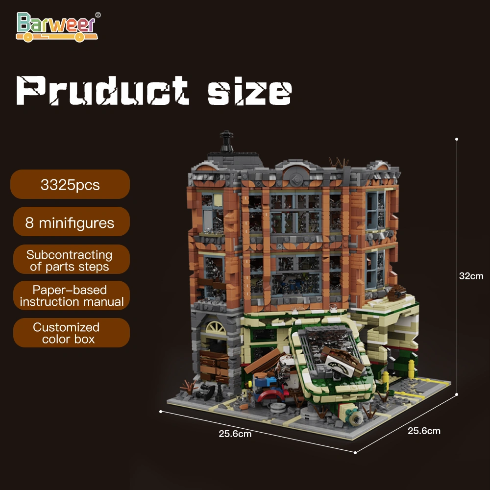 Barweer BWR002 Corner Garage Apocalypse Version Modular Buildings