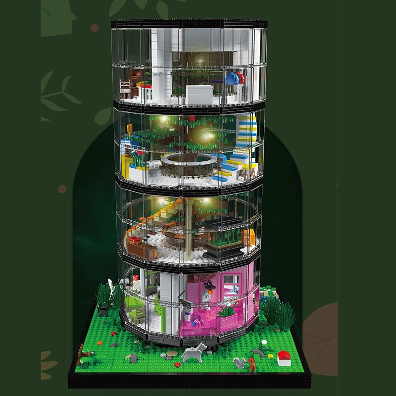 Mould King16013 Transparent Tower Modular Buildings Creator Expert