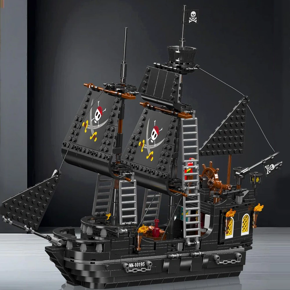 MouldKing 10195 BLACK PEARL PIRATE SHIP Pirates