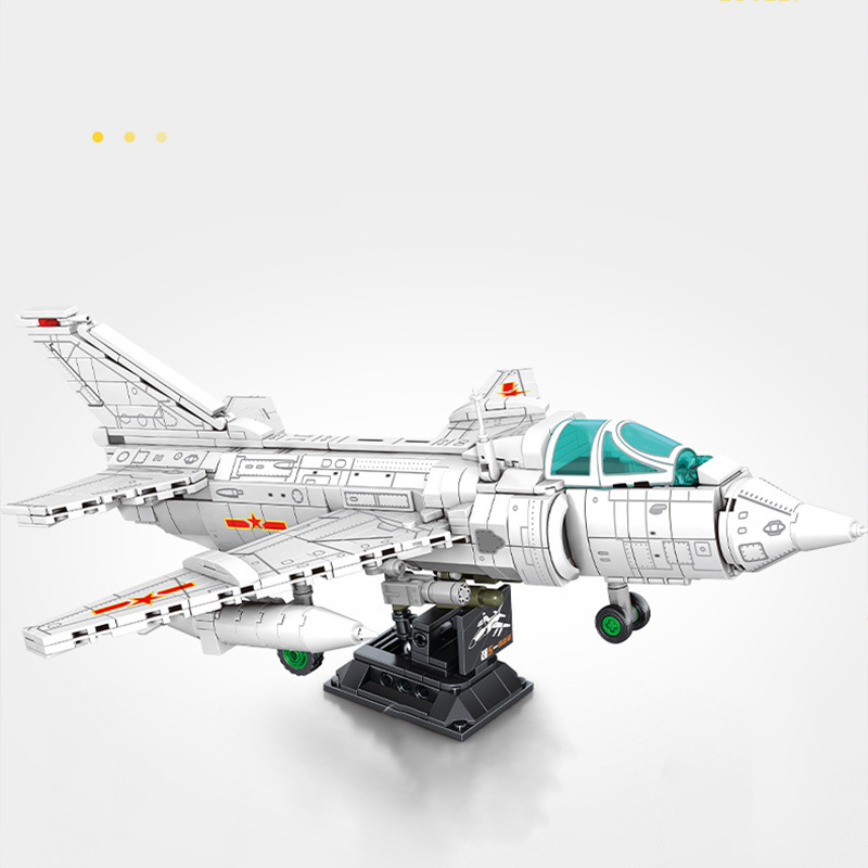 SEMBO 202157 Military Q-5 Strike Aircraft Building Blocks 679pcs Toys Gift From China Delivery.