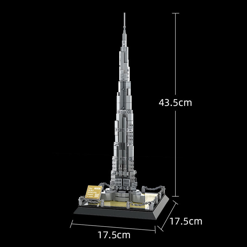WANGE 4222 Creator Expert Architecture Burj Khalifa Dubai Modular Building Blocks 555pcs Bricks Toys From China