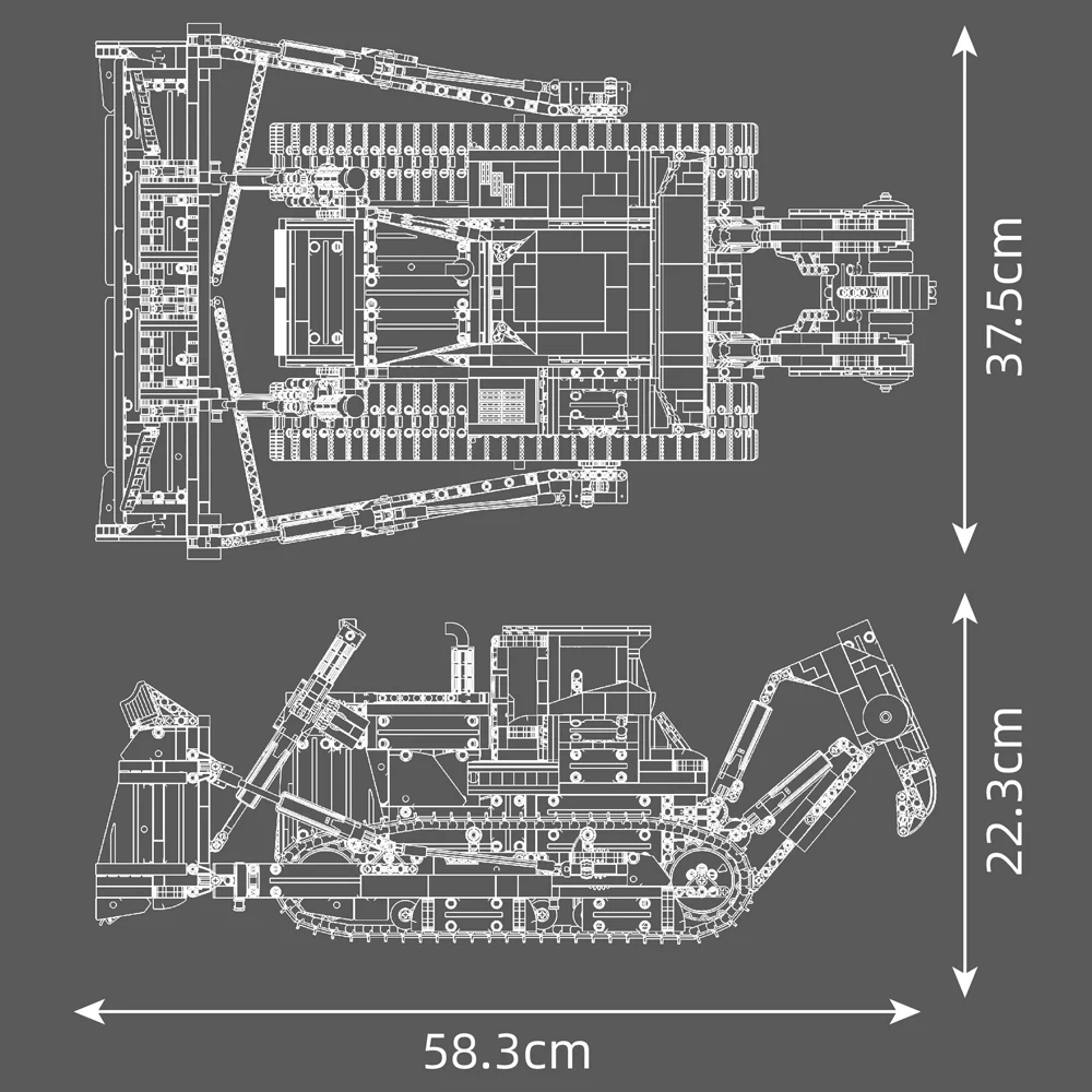 MouldKing 17049S Lieboherr PR766 Bulldozer Technic